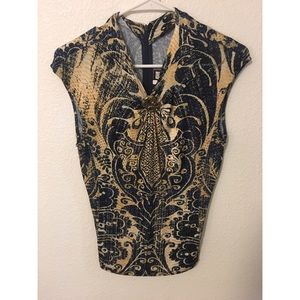Roberto Cavalli Snake Blouse Shirt